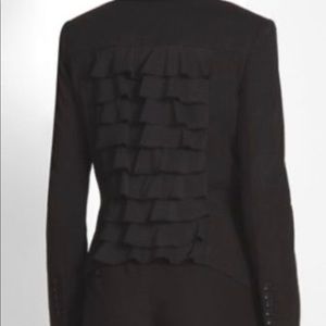 BCBG Blazer with ruffle back detail